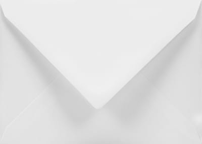 Ecologische witte enveloppen A6 - 114 x 162 mm - 25 stuks - NK natgelijmde - 120 gram - Materica - Netuno