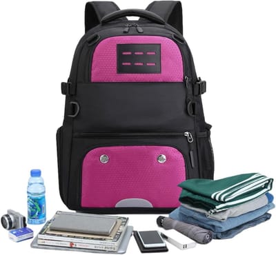 Sporttas - Duffel Bag - Sportuitrusting Opslag - Met Schoen Compartiment - 49x30x20cm - Roze
