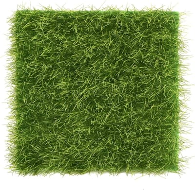 Kunstgras Set - Mini Gazon Stukjes - Miniatuur Tuin - Hoge Dichtheid Stof - 75 x 75 cm - Groen