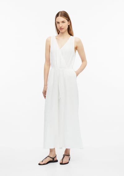 s.Oliver - female - Mousseline jumpsuit met elastiek in de taille