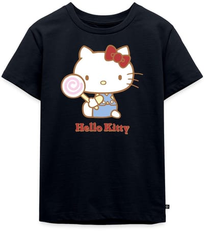Hello Kitty Met Een Lollipop Premium T Shirt Kinderen