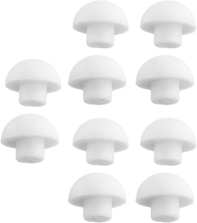 Toiletstoelbumpers - Toiletkussentjes WC - Bescherming Toiletbril - Ruisonderdrukking - 10 stuks - Wit