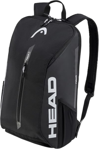 Sportrugzak - Tennis tas - Sporten en reizen - Speciaal racketvak - 25 Liter - Zwart Wit