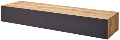 MASSIVMOEBEL24.DE wilde eik / moseik TV-meubel blank massief hout 195x52x32 cm (BxTxH) geolied gemonteerd FRANKFURT volledig massief #109
