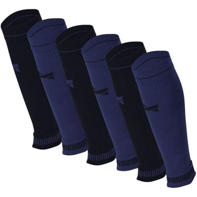 Xtreme Sockswear Kuit Sleeves Compressie Hardlopen - 6 paar - Voor Sport & Reizen - Unisex - Blauw - Maat 35/38