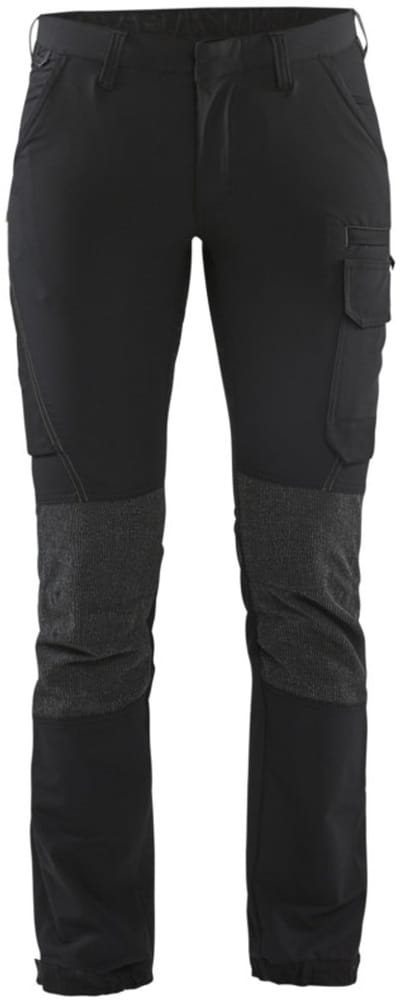Blaklader Dames Service werkbroek 4-weg stretch 7122-1645 - Zwart/Donkergrijs - C32
