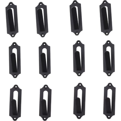 12 Pièces Style Européen Support Crâne Cintre Crâne de Cerf Européen Support Mural Crâne Animal Support Mural Crâne Animal black