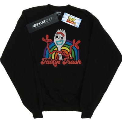 Disney Heren Toy Story 4 Forky Talkin´ Trash Sweatshirt (Zwart)