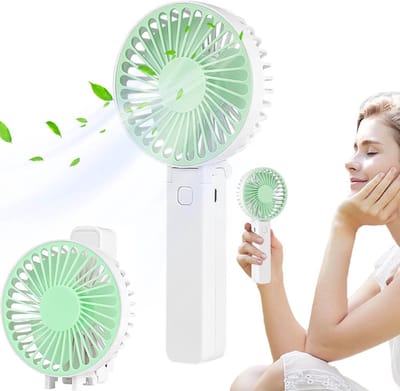 Opvouwbare handventilator oplaadbaar - 3 snelheden - USB - 128g lichtgewicht voor reizen werk en outdoor