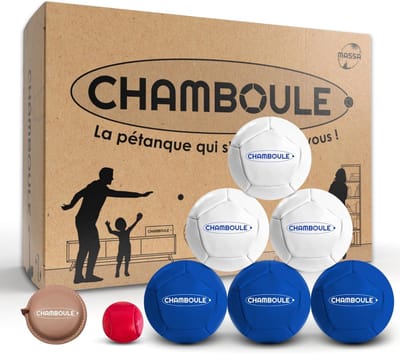 Petanque Spel - Boulenspel Jeu de Boules - Binnen en Buiten - Zachte Ballen Veilig - 6 Ballen Varkentje