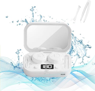Contactlens Cleaner Machine Draagbare Ultrasone Contact Lens Cleaner met USB Charger Digitale Display t Lens Gekleurde Lens RGP Lens OK Lens Reizen & Thuis