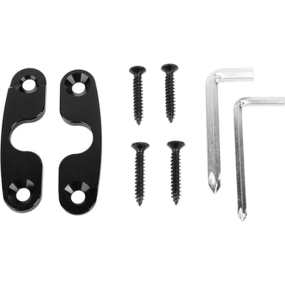 Kit de réparation de pare-soleil 2 pièces Alliage d'aluminium Revêtement anodisé noir Clip de montage de pare-soleil pour JK 2018 gray