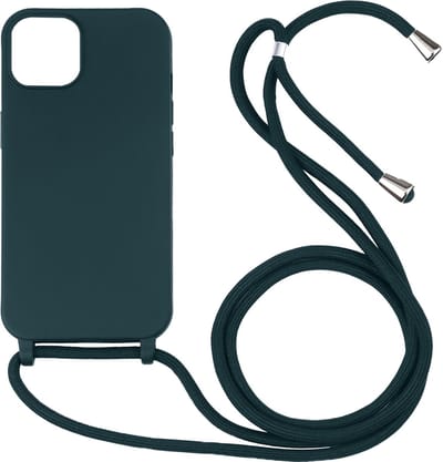 Hoesje geschikt voor iPhone 7 - Backcover - Koord - Softcase - Flexibel - TPU - Groen