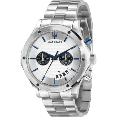 Maserati Circuito Zilver Metaal/Zilver Heren Kwarts Chronograaf R8873627005 zilver