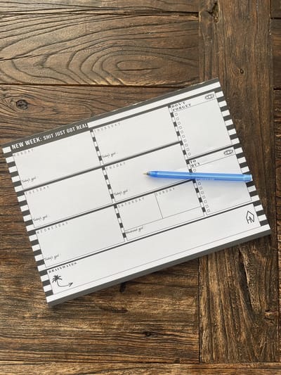Housevitamin Weekplanner "Bretonse Streep"