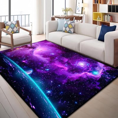 Zonnestelsel Sterrenhemel Tapijt Woonkamer Cartoon Decoratie Huis Vloermat Antislip Kinder Slaapkamer Bedzijde Kleden Wasbaar 120*160cm