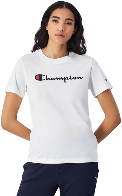 Champion T-shirt Dames SS Tee Wit - Maat S