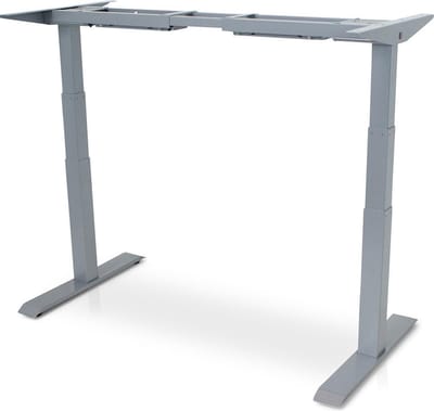 Zit-sta bureau | Los frame elektrisch MRC PRO NEN-EN 527 | Telescopisch 120 t/m 180 cm | Aluminium | Extra hoog tot 130 cm | Met memory bediening en fast charging USB | 150kg draagvermogen