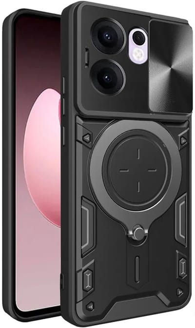 Hoesje geschikt voor Oppo Reno13 F 4G/5G / Reno13 FS 5G - Techsuit CamGuard Pro Back Cover - Zwart
