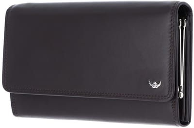 Golden Head Leren portemonnee Polo RFID Protect Damenbörse 2821 Dunkelbraun donkerbruin