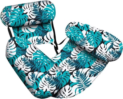 Waterhangmat Zwembad - Opblaasbaar Ligbed - Ontspannen Drijven - Verstelbare Positie - 76x405cm - Groen