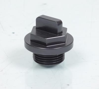Bouchon de remplissage huile moteur Mad anodisé gris pour moto M20 pas 1.50 Neuf