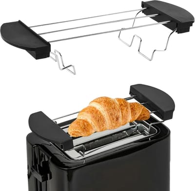 Omvouwbare roestvrijstalen broodrooster voor 2 sneden, geschikt voor airfryer en bakoven