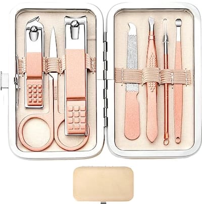 Complete Manicure Set voor Vingers en Teenen - Roestvrij Staal Persoonlijke Verzorgingsset met Draagbare Tas