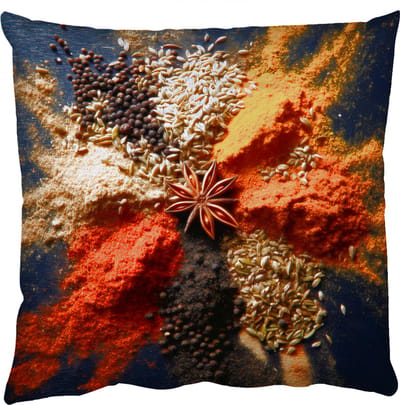 Sierkussens - Kussentjes Woonkamer - 50x50 cm - Specerijen - Explosie - Oranje