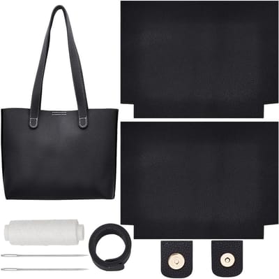 Handgemaakte Schoudertassen voor Vrouwen, DIY PU Leren Handtassen, Perfect voor Kerst, Moederdag en Verjaardagen, Inclusief Naaigerei en Accessoires voor Persoonlijke Creaties
