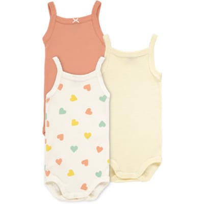 Petit Bateau  Kinder bodies 3 BODIES A BRETELLES