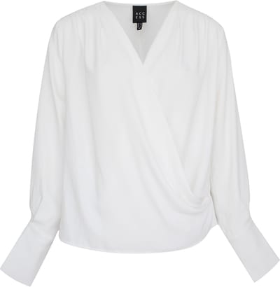 Access Fashion - witte overslag blouse - maat XS