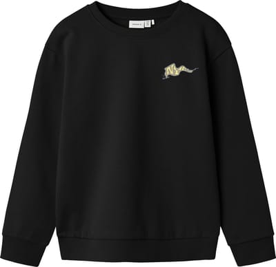 Name it sweater jongens - zwart - NKMtegeo - maat 134/140