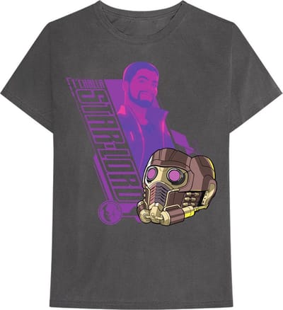 Marvel What If...? - Star Lord Heren T-shirt - S - Zwart