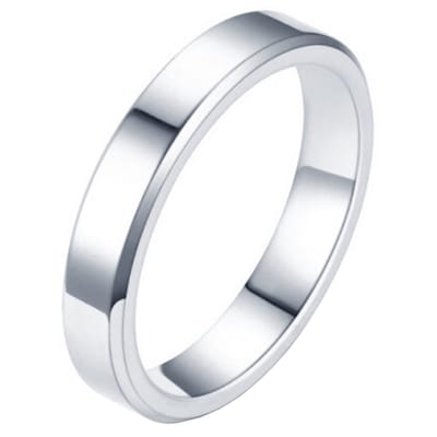 LGT Jewels smalle stalen ring Zilverkleurig 4mm-22mm