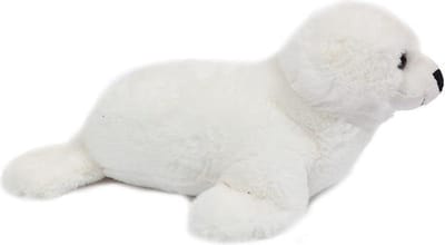 PIA Soft Toys - Pluche Knuffeldier - Zeehond wit - 31 cm