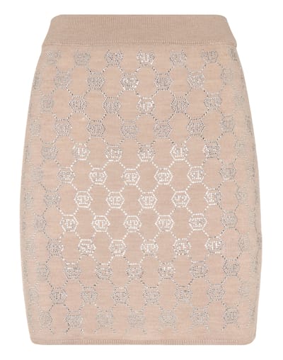 Gebreide Korte Rok Monogram