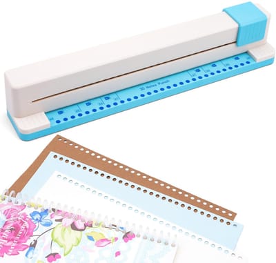 REWYTAZ-30-Gaats Papierperforator - Creative Pons - Papiersnijders - Papierpons - Kaartenmaken - Ronde Stoot - DIY Knutselen - Draagbare Perforator Met Verstelbare Gaten