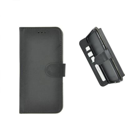 Pearlycase® zwart hoes wallet book case Geschikt voor Samsung Galaxy A9 2018