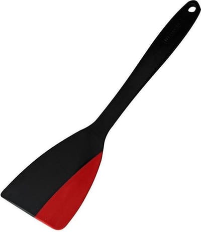 Westmark Spatel/schraper met siliconen rand, lengte: 31 cm, kunststof/siliconen, Flexi, zwart/rood, 15702270