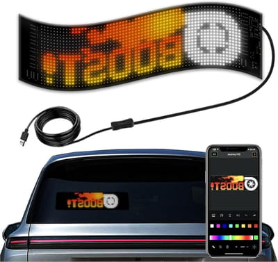 Cosensi - LED-autobord met 16x32 Pixel Flexibel LED-matrixpaneel - Programmeerbaar en APP-bediening