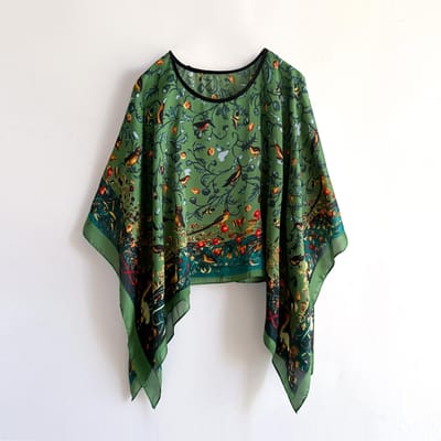 Sjaals Zomer Strand Sexy Dames Mode Print Chiffon Tuniek Bikini Cover-up Losse Blouse Zonbescherming Comfortabele Poncho gray