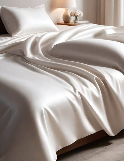 Zijden Laken inSilk Wit 160 x 200 cm - 100% Puur Zijde