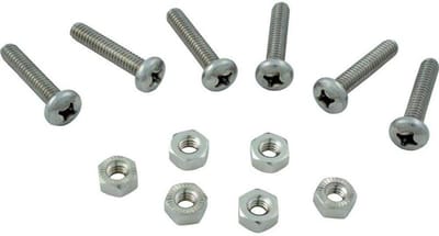 Afdekking Schroef Set - Ventiel Schroef - Zwembad Onderhoud - Niet-metalen Lager - 6 Stuks - Zwart