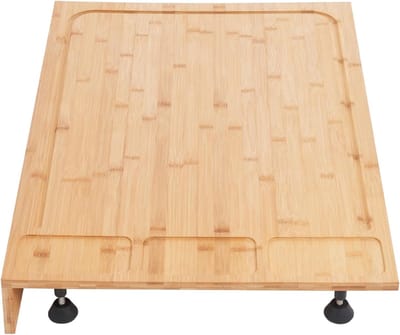 Grote Bamboe Afdekplaat voor Fornuis of Keukenwerkblad - Houten Snijplank 75x54 cm