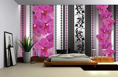 Poster | Grijs , Roze | 104 x 70,5 cm