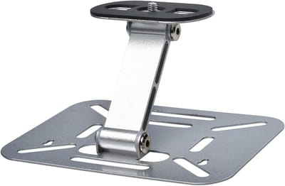 Verstelbare Projector Beugel voor Wandmontage en Bureaugebruik met 360° Rotatie - Ideaal voor Thuis en Kantoor, Draagbaar en Vouwbaar (Zilver)