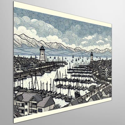 Kunstprint | Wanddecoratie | Dibond | 40 × 40 cm