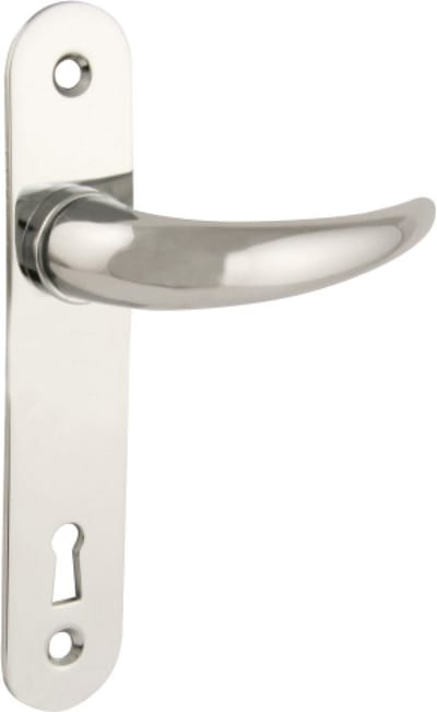 Gsv krukstel 5968 kortschild messing gepolijst chroom 80mm / voor klavierslot per paar gv ( a 1 pr )