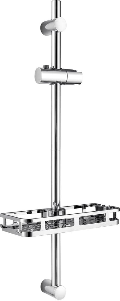 Dailygoods- Douchestang 70 cm - Uitschuifbaar - Doucheset met XXL doucheplank - Roestvrij staal - Verstelbaar - Geen boren nodig - Douchekolom